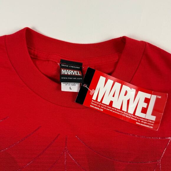 Vintage Spiderman x Green Goblin Marvel Superhero Comic 2002 Promo Shirt Large - Picture 6 of 8